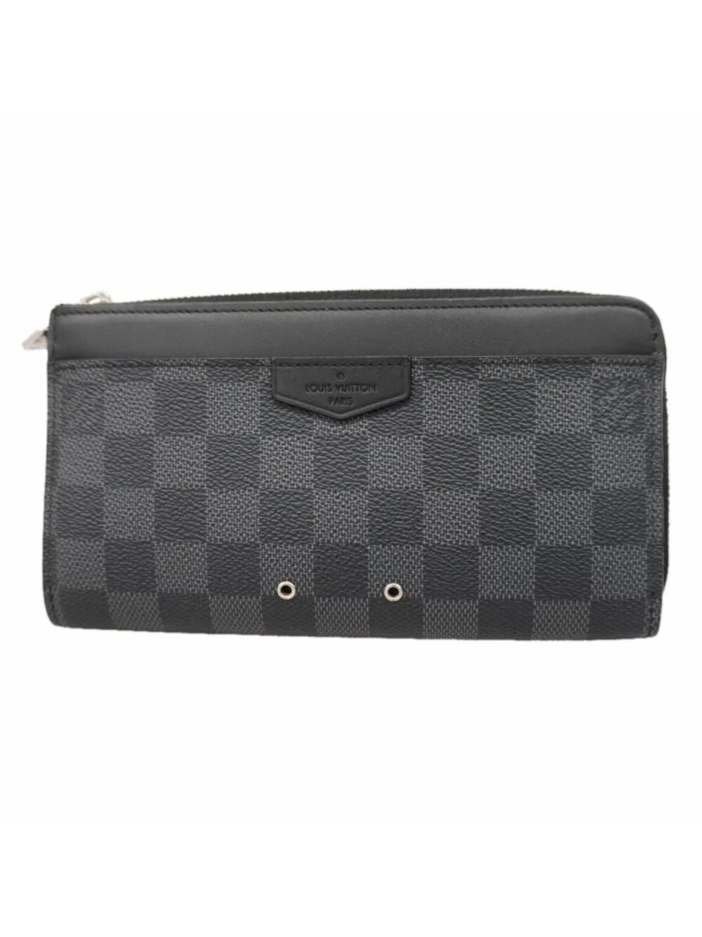 Louis Vuitton Wallet Damier Graphite Zippy Dragonne Black Gray